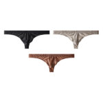 Men's Thong Ice Silk High-End Satin Sexy T-String - Image 10