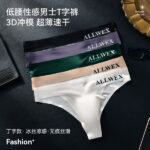 Ice Silk Men's Briefs Thong Men's Underwear 3D