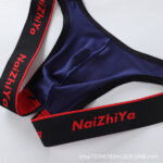 Male Panties Thong Low Waist T-Pants Bladder Soft And Comfortable Double Thong - Image 10