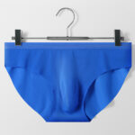 3D Pouch Men's Ice Silk Briefs Ultra-thin Transparent Seamless Underpants 3PCS - Image 4