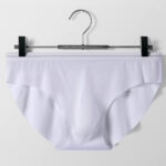 3D Pouch Men's Ice Silk Briefs Ultra-thin Transparent Seamless Underpants 3PCS - Image 5