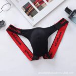 Male Panties Thong Low Waist T-Pants Bladder Soft And Comfortable Double Thong - Image 3