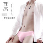 3D Pouch Men's Ice Silk Briefs Ultra-thin Transparent Seamless Underpants 3PCS - Image 2