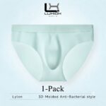 3D Pouch Men's Ice Silk Briefs Ultra-thin Underpants 3PCS - Image 7