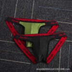 Men's Thong with Extra Large Front Pouch,Erotic Men's Nightclub Pants (2 piece Combo)