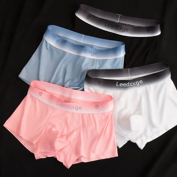 O1CN01ExAbvT1hbcMAs23aL_!!2200734354296-0-cib.600x600 Summer Men's Ice Silk Underwear Boxer Briefs Breathable (3 piece Combo) - Image 1
