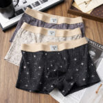 Sky Printed Men's New Underwear Pure Cotton (3 piece Combo)